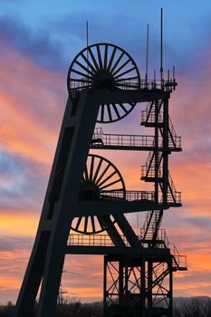 Ewald Pit, industrial heritage of Ruhr metropolis in Herten, Germany