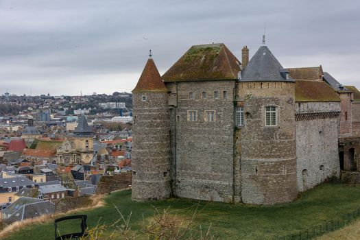 The castle - museum of Dieppe in Normandy, France