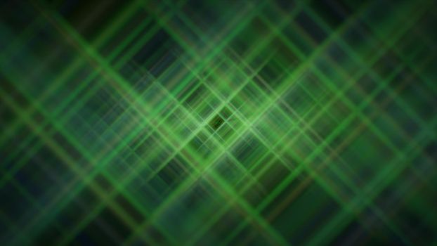 3d rendering illustration of an abstract background with green blurry lines over a dark backround