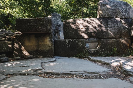 The ancient megalith - a dolmen. Dolmens near Black Sea - mysterious buildings. The age of some of them reaches 7500 years. Scientists have not yet managed to understand for what purposes dolmens were built.