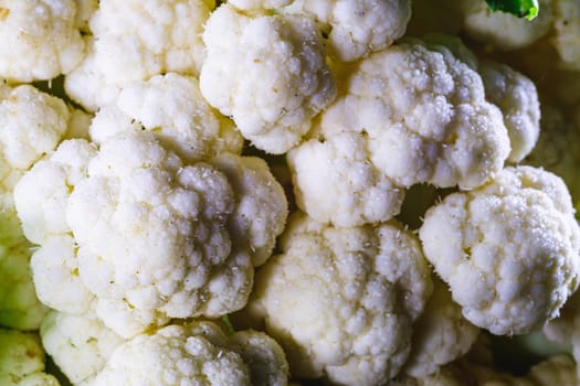 Fresh Raw organic ugly cauliflower on old wooden background . Vegetarian recipe or menu background. close-up. macro