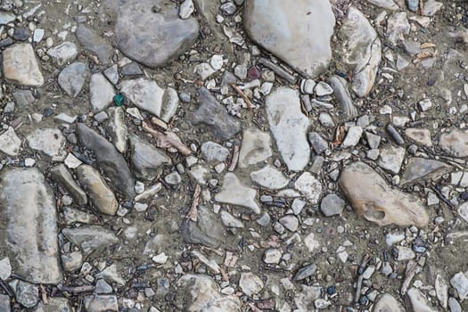 old stone walkway texture for background and design concept. top view. flat lay. Horizontal orientation