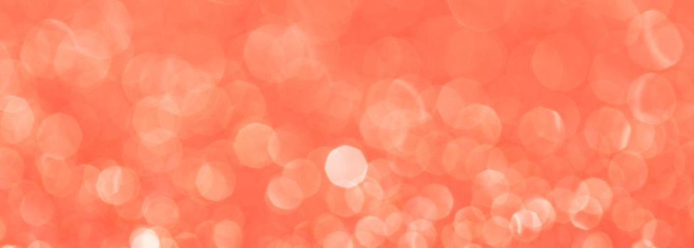 sparkles of Red glitter abstract background. Copy space. Banner