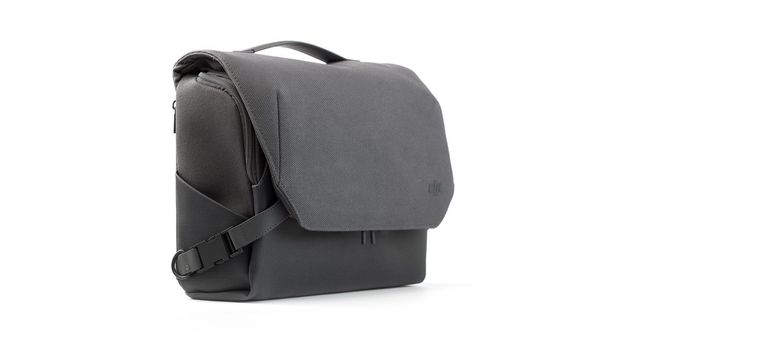 New DJI Mavic 3 Drone bag isolated on white. Accessory for carrying and storing the quadcopter. DJI world leader developer and manufacturers in UA. 17.12.2021, Rostov region, Russia.