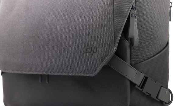 New DJI Mavic 3 Drone bag isolated on white. Accessory for carrying and storing the quadcopter. DJI world leader developer and manufacturers in UA. 17.12.2021, Rostov region, Russia.