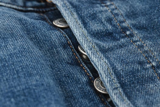 Close up of the details of new LEVI'S 501 Jeans. Buttons and seams close-up. Classic jeans model. LEVI'S is a brand name of Levi Strauss and Co, founded in 1853. 31.12.2021, Rostov, Russia.