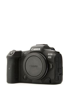Canon EOS R5 Mirrorless Digital Camera with 8k raw video on a white background. One of the most powerful mirrorless cameras on the market. 03.04.2021, Rostov region, Russia.