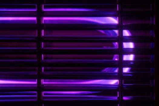 Ultraviolet lamp for disinfection and sanitation. UV lamp for air disinfection. UV disinfection. Concept of cleanliness and hygiene, lamp's blue light kills bacteria and viruses.