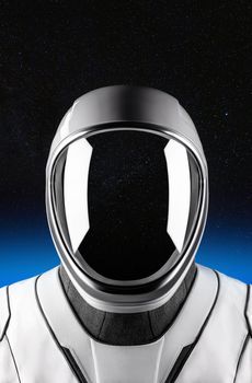 New High-Tech SpaceX Space suit. A billionaire, Hollywood designer and NASA collaborated on the next-gen spacesuits for the Dragon Demo-2 mission. Elements of this image furnished by NASA.