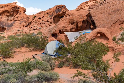 Tent Camping Desert