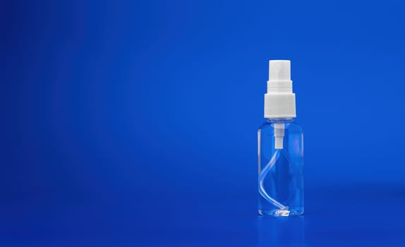 Individual antiseptic spray. Sterility and protection from Coronavirus. Flu, illness, pandemic or individual protect on quarantine.