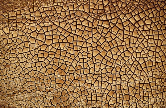 Desert. Aerial view of a beautiful cracks in the ground. texture, deep crack. Effects of heat and drought. effects of global warming. cracked desert landscape.