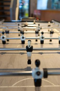Table football for office recreation, table-top game,  Concept bussinese  , Strategic