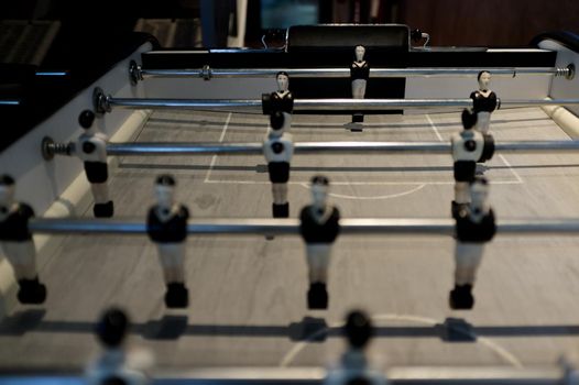 Table football for office recreation, table-top game,  Concept bussinese  , Strategic