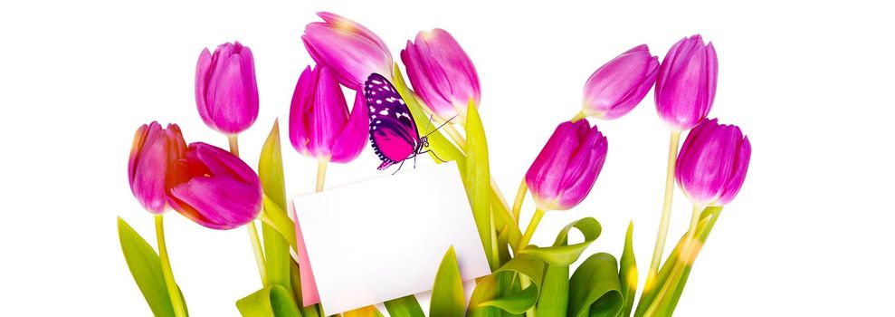 Spring concept of the celebration. Greeting card for women's Day