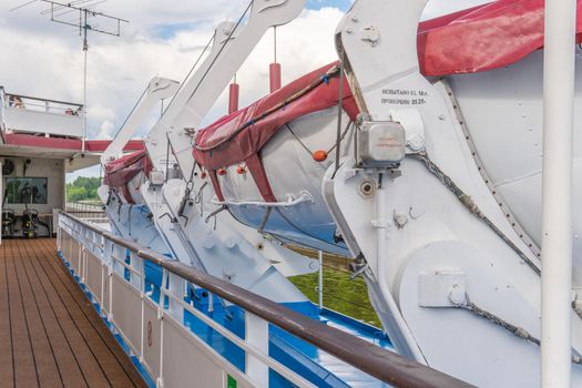 sailing circle travel, beautiful eck ransportation yachting people. journey tourists seascape cruise liner lifeboat lower deck drone boat on deck
