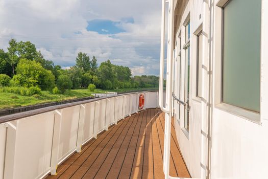 ship summer yacht, leisure vessel friends, yachting bahamas. voyage, 4k tourists seascape cruise liner lifeboat lower deck drone promenade deck