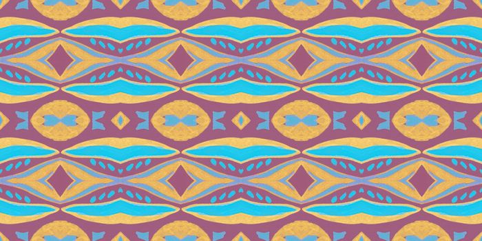 Traditional tribal ribbon. Vintage navajo design for fabric. Peru american ornament. Geometric tribal ribbon. Seamless ethnic background. Abstract aztec pattern. Hand drawn african illustration.