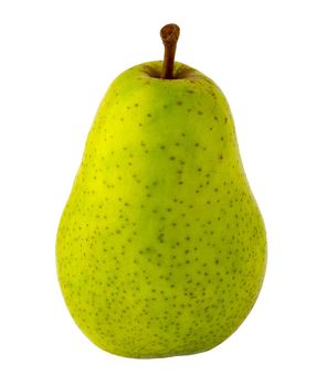 green pear, isolated image on a white background