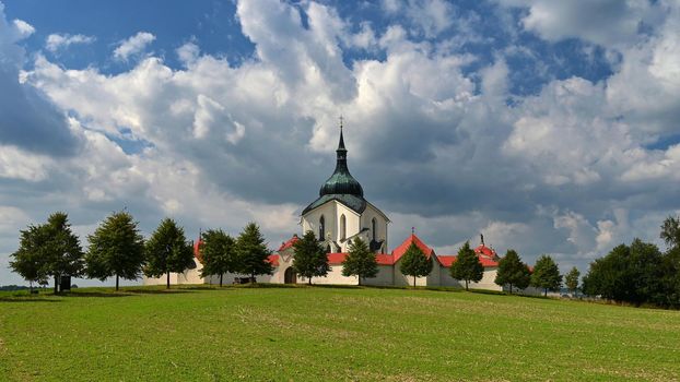 Pilgrimage Church of St. Jan Nepomucky on Zelena hora. Czech Republic - Zdar nad Sazavou.