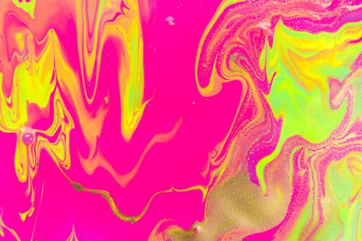 Liquid Barbie style pink background. Neon color pink artwork illustration