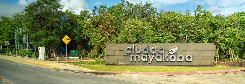 Cancun, Mexico - September 16, 2021: Ciudad Mayakoba on Riviera Maya, Yucatan Peninsula Mexico, innovative model of an integrated and sustainable community