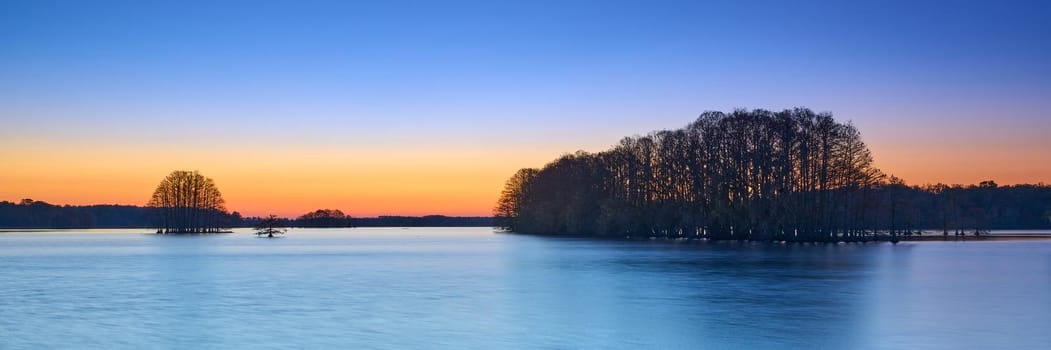 Dusk at Lake Talquin State Park near Tallahassee, FL.