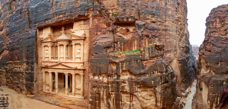 Petra Jordan visited by many tourists and considered a wonder of the world 25 February 2020