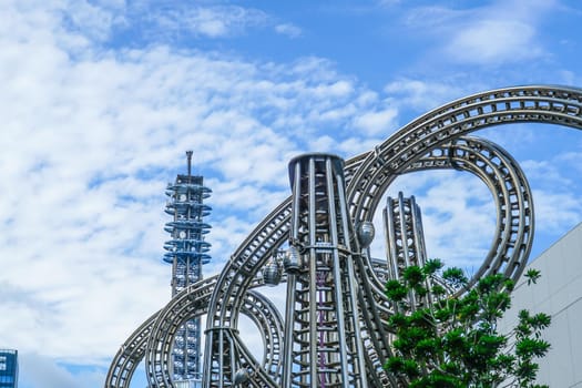 Blue sky and Queens square. Shooting Location: Yokohama-city kanagawa prefecture