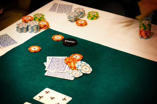 Casino Poker Image (Texas Holdem). Shooting Location: Tokyo metropolitan area