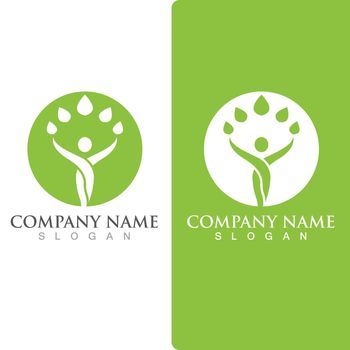 Human character logo sign illustration vector design