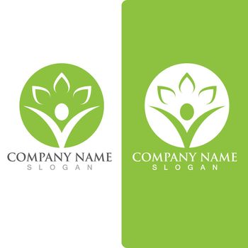 Human character logo sign illustration vector design