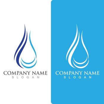 Water drop Logo Template vector illustration design