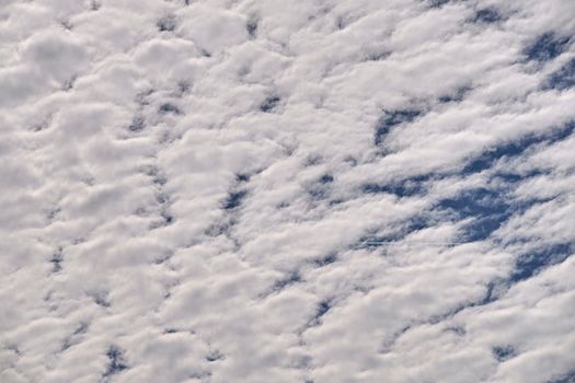 Blue sky full of white clouds, bright blue sky, storm day