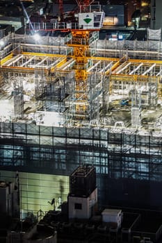 Image of building construction site. Shooting Location: Yokohama-city kanagawa prefecture