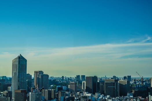 The city of Tokyo seen from the World Trade Center Building (Seaside Top). Shooting Location: Tokyo metropolitan area