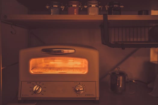 Retro oven toaster image. Shooting Location: Yokohama-city kanagawa prefecture