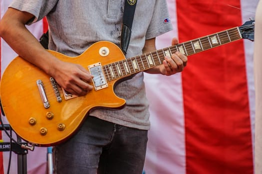 Image of a guitar. Shooting Location: Yokohama-city kanagawa prefecture