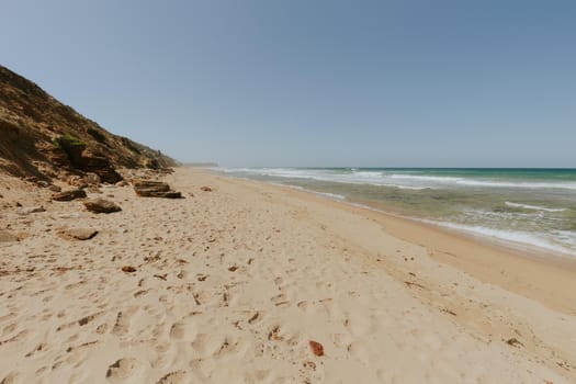 The idyllic Thirteenth Beach at Charlemont Reef near Barwon Heads on a hot summer's day in Victoria, Australia