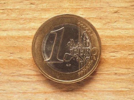 One Euro coin common side, currency of the European Union