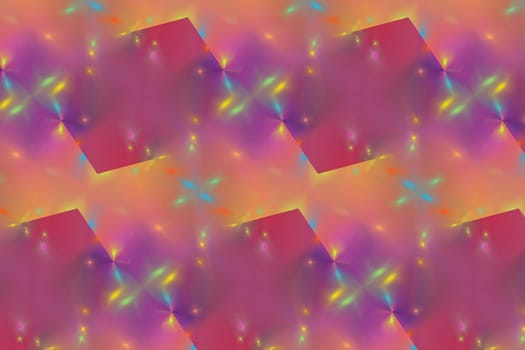 Abstract multicolored kaleidoscope background with a symmetrical pattern.