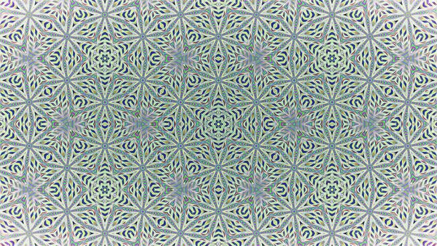 Abstract kaleidoscope background with a symmetrical pattern.