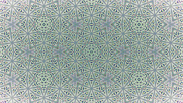 Abstract kaleidoscope background with a symmetrical pattern.