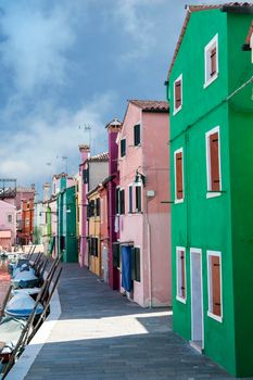 The colorful houses of Burano (Venice)