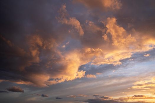 Evening sky with dramatic clouds
