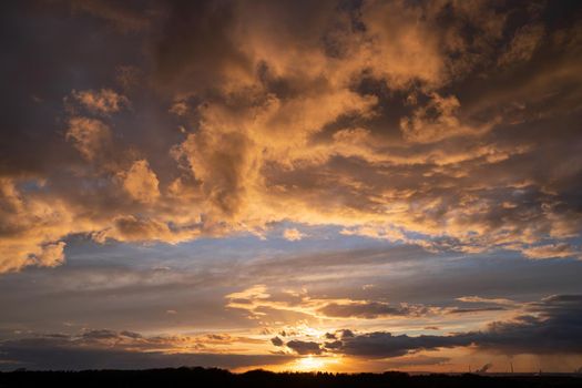 Evening sky with dramatic clouds