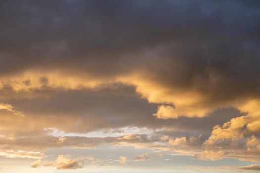 Evening sky with dramatic clouds