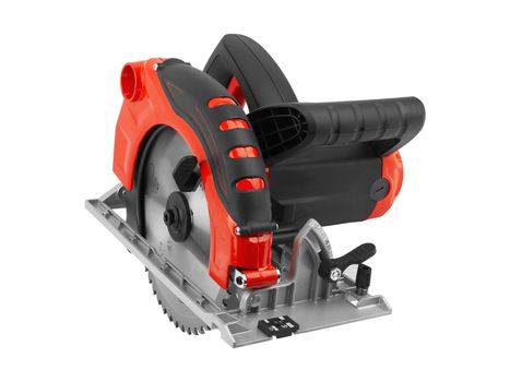 Power tools, circular saw isolated on a white background