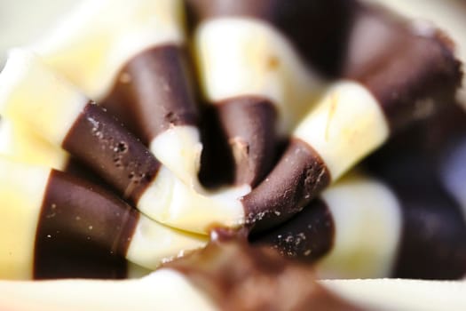 confectionery pattern on the macro cake