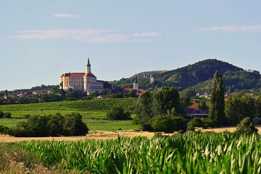 Znojmo - Czech Republic. Castle and holy hill with a chapel.